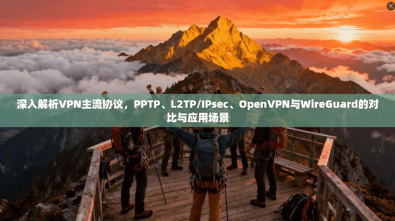 深入解析VPN主流协议，PPTP、L2TP/IPsec、OpenVPN与WireGuard的对比与应用场景