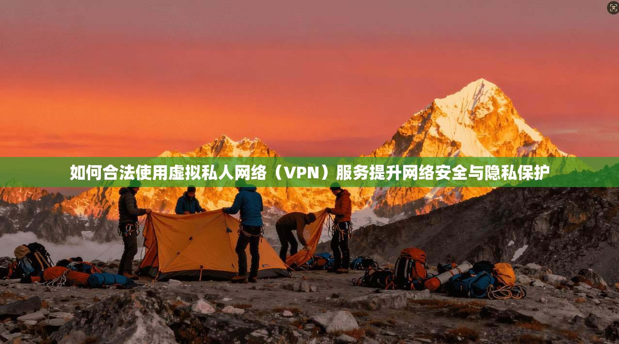 如何合法使用虚拟私人网络（VPN）服务提升网络安全与隐私保护