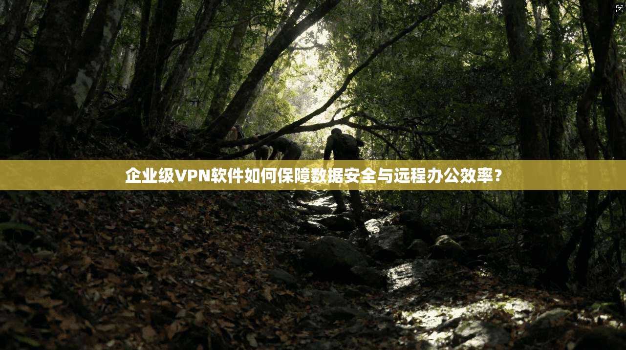 企业级VPN软件如何保障数据安全与远程办公效率？