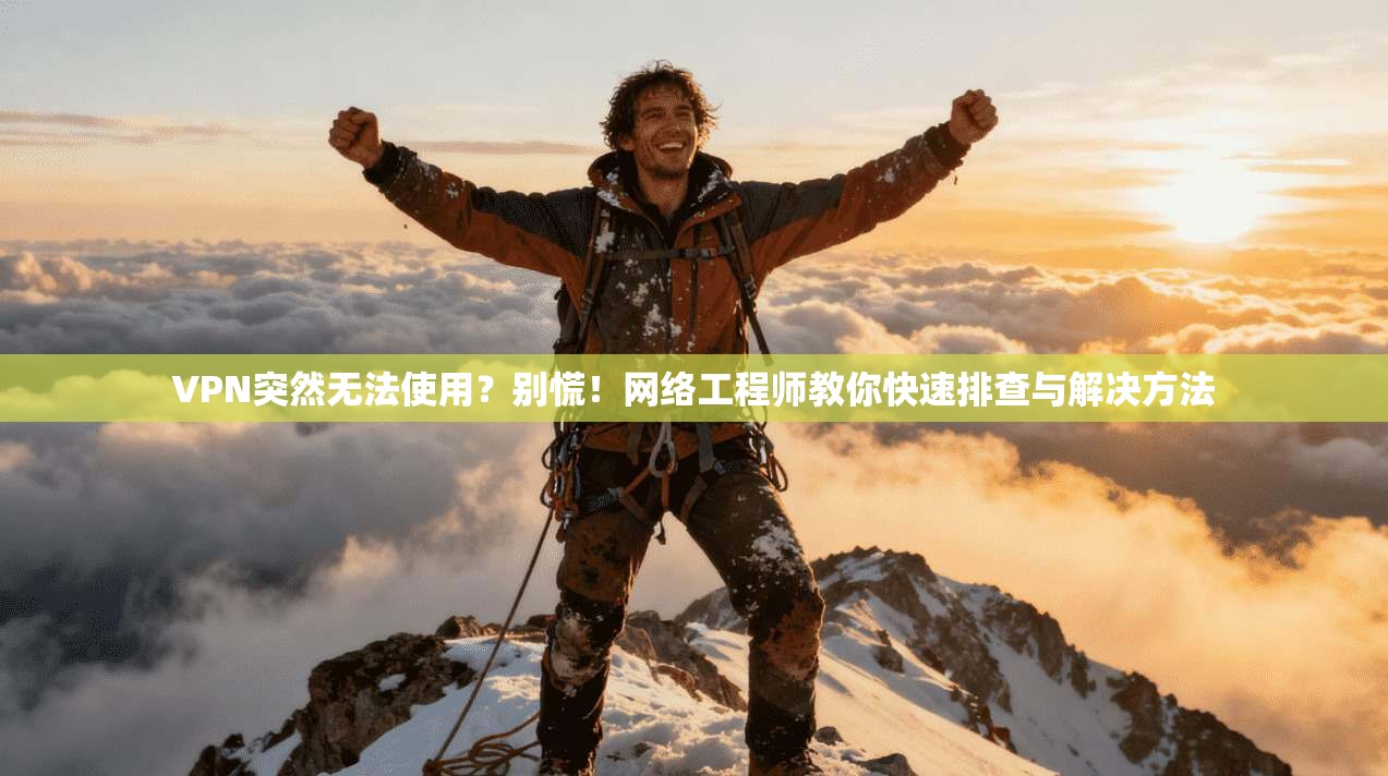VPN突然无法使用？别慌！网络工程师教你快速排查与解决方法