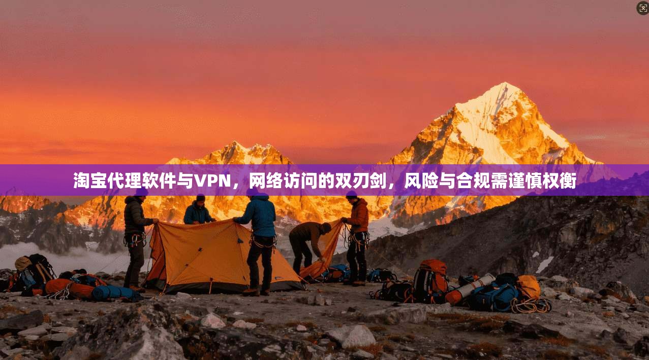淘宝代理软件与VPN，网络访问的双刃剑，风险与合规需谨慎权衡