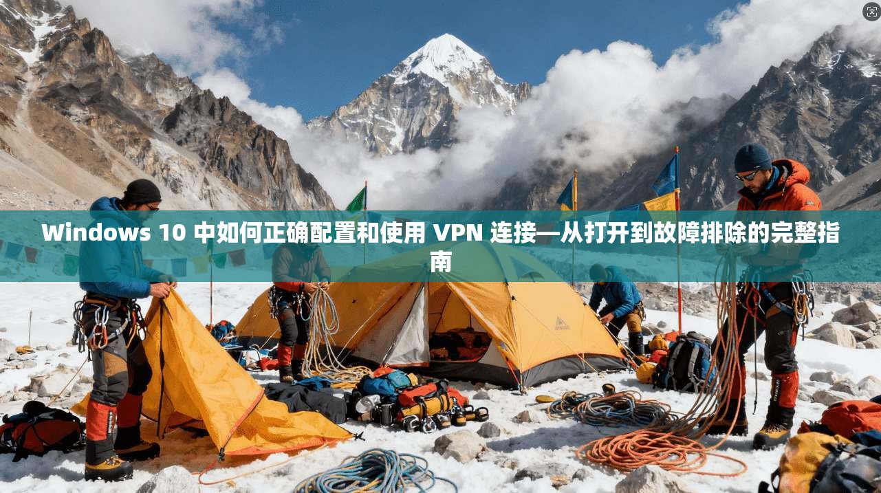 Windows 10 中如何正确配置和使用 VPN 连接—从打开到故障排除的完整指南